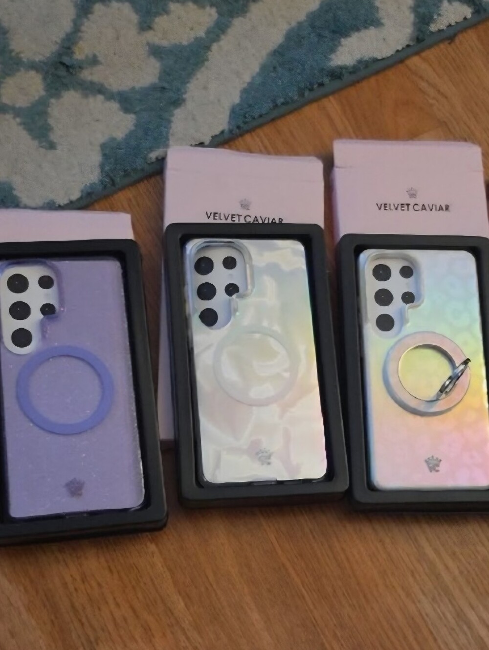 NEW✨️Velvet Caviar Samsung S26 Ultra 3 Cases Holographic Phone Cases with Ring